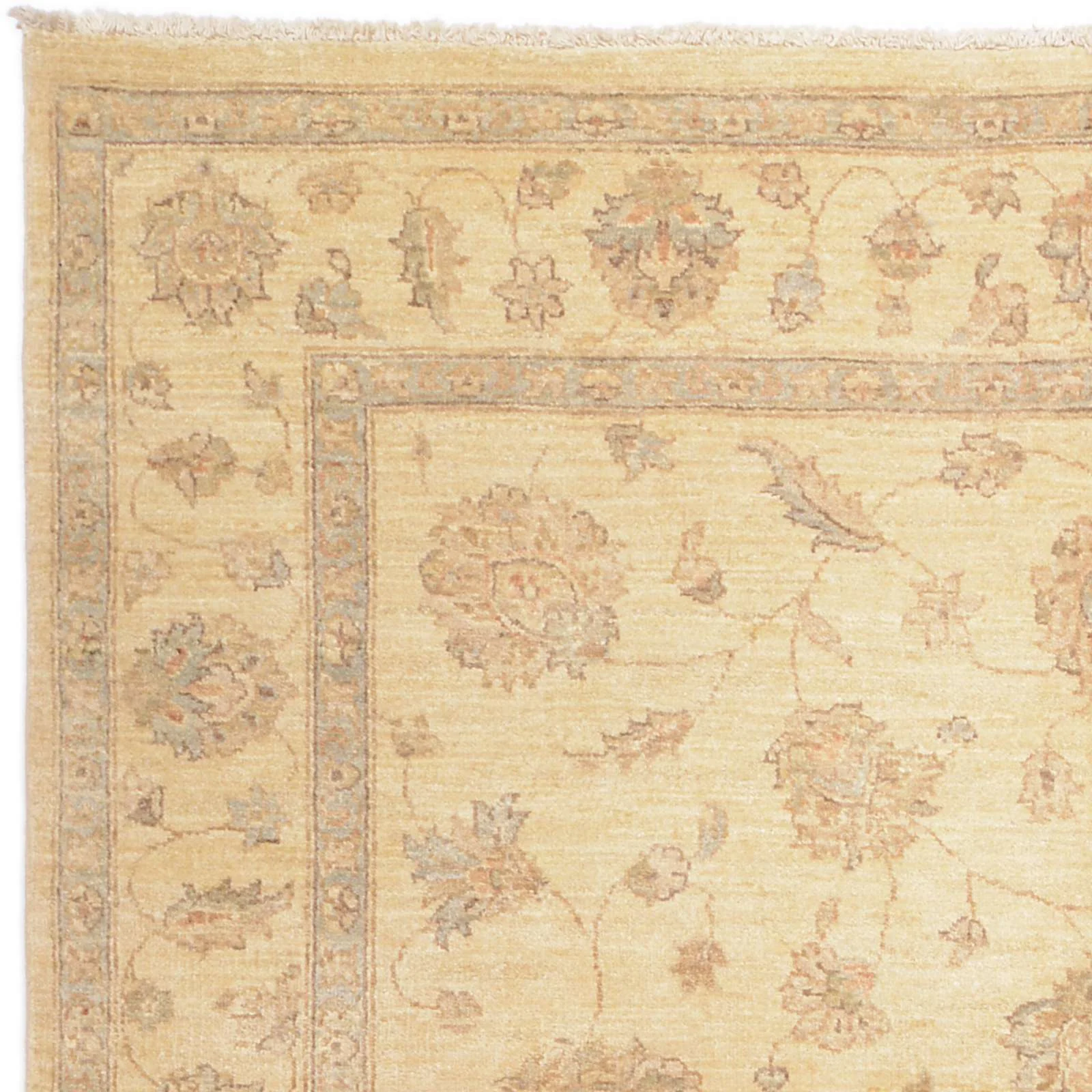 Hand-Knotted Wool Ziegler Afghan Rug, 170 × 234 cm