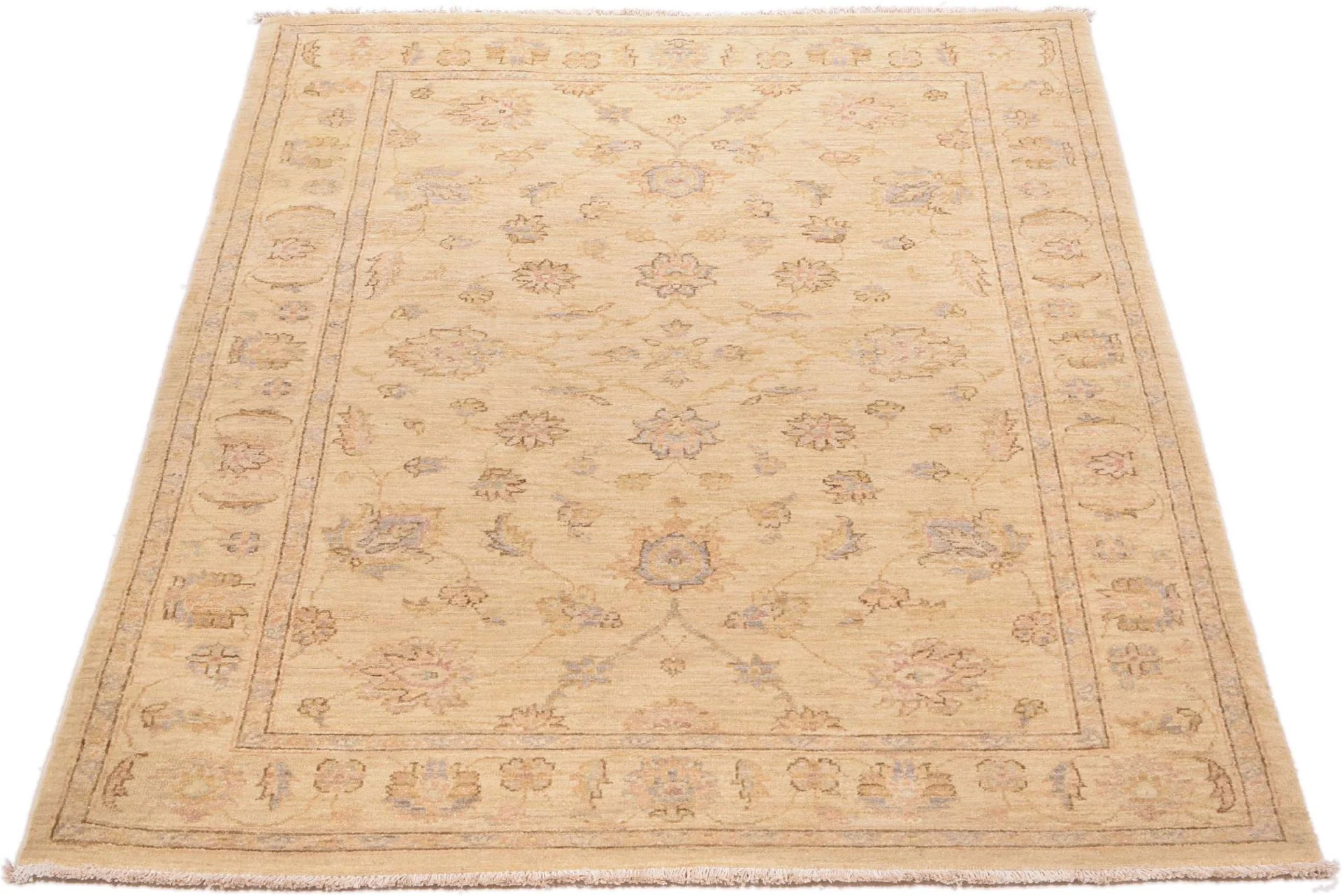 Ziegler Pakistani Rug — hand-knotted, 126 × 189 cm, Wool