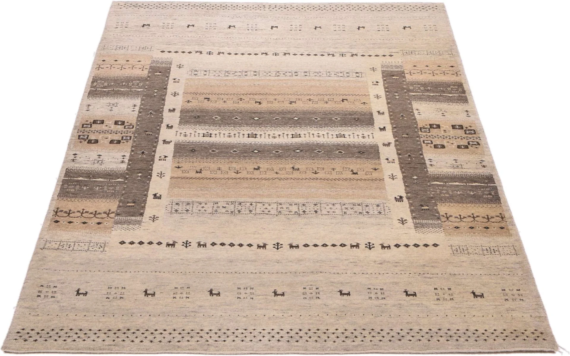 Loribaft Indian Rug 141 × 209 cm, Wool, hand-knotted
