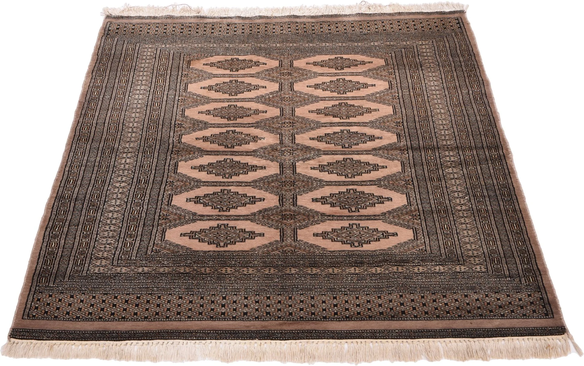 Hand-Knotted Wool Pakistani Rug, 128 × 179 cm