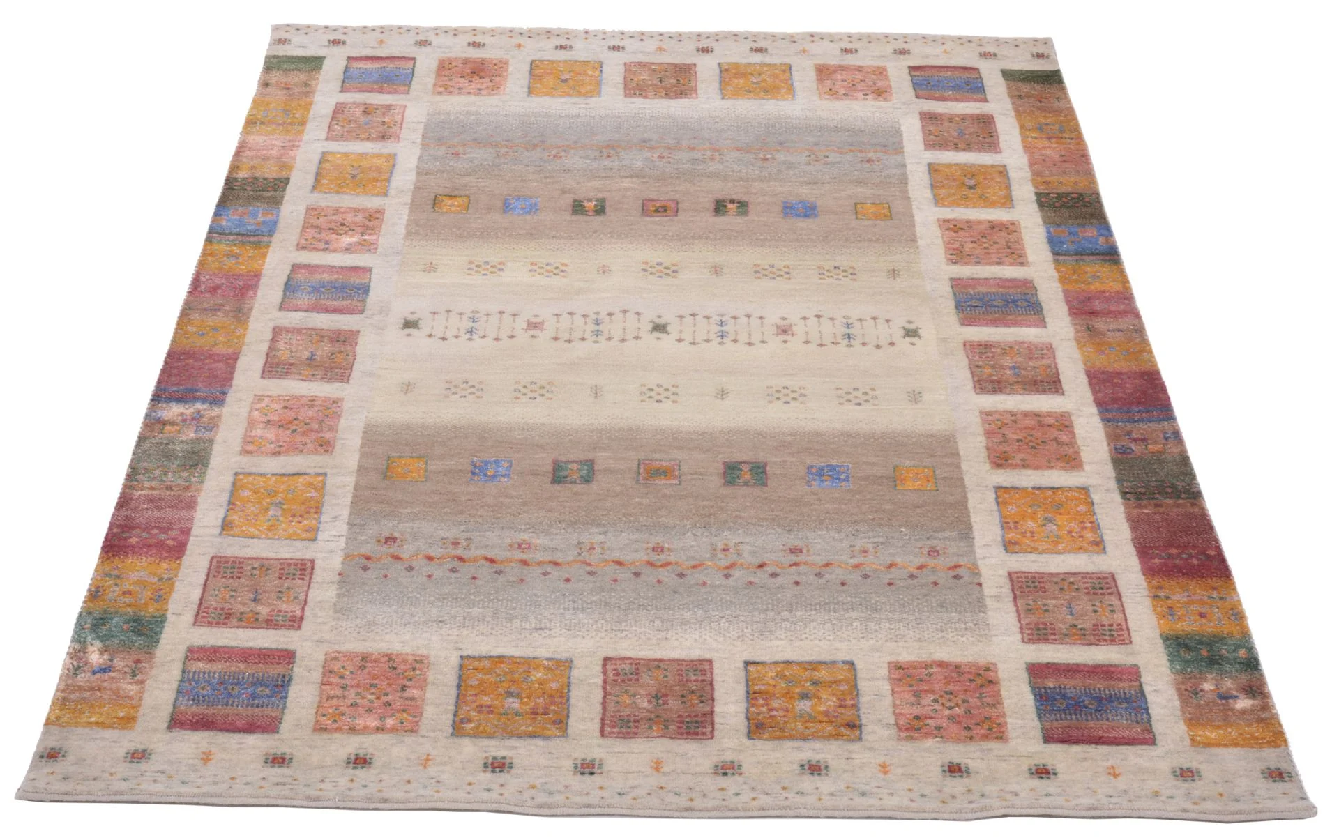 Loribaft Indian Rug 156 × 209 cm, Wool & Silk, hand-knotted