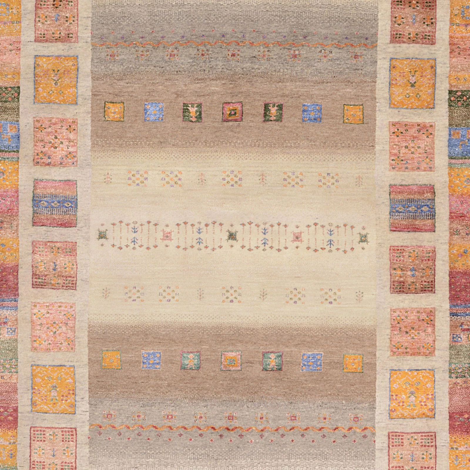 Loribaft Indian Rug 156 × 209 cm, Wool & Silk, hand-knotted