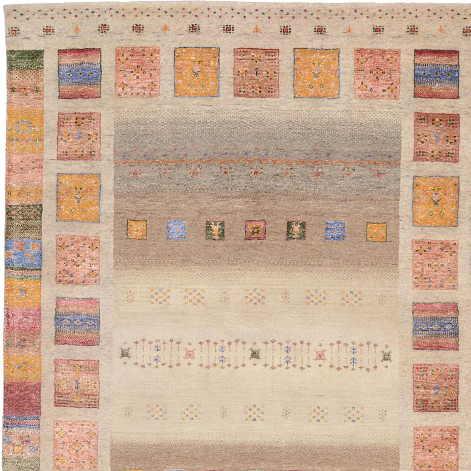 Loribaft Indian Rug 156 × 209 cm, Wool & Silk, hand-knotted