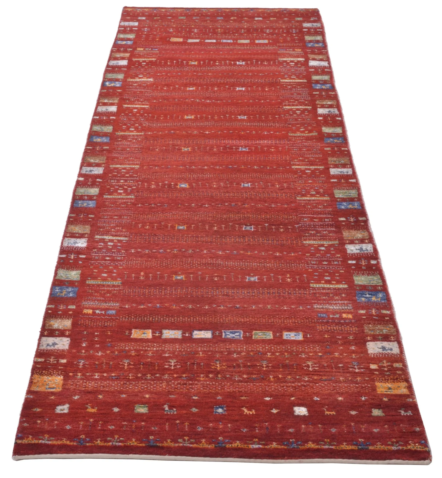 orientteppich-rizbaft-83-x-303-cm-schurwolle-handgeknupft-laufer-1 Loribaft Indian Rug 83 × 303 cm, Wool, hand-knotted
