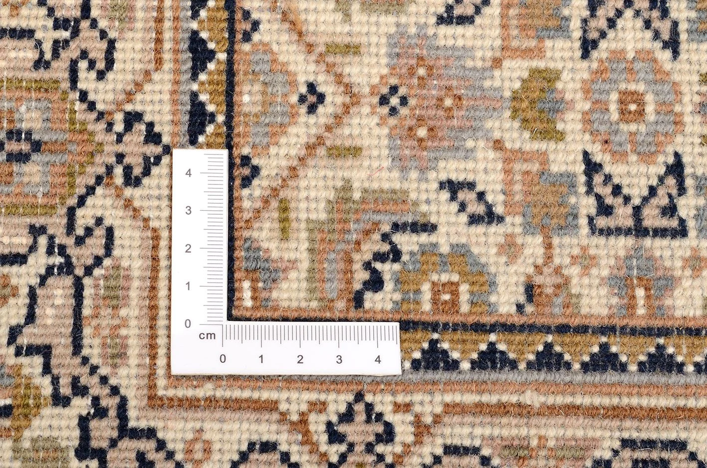 Hand-Knotted Wool Tabriz Indian Rug, 80 × 303 cm