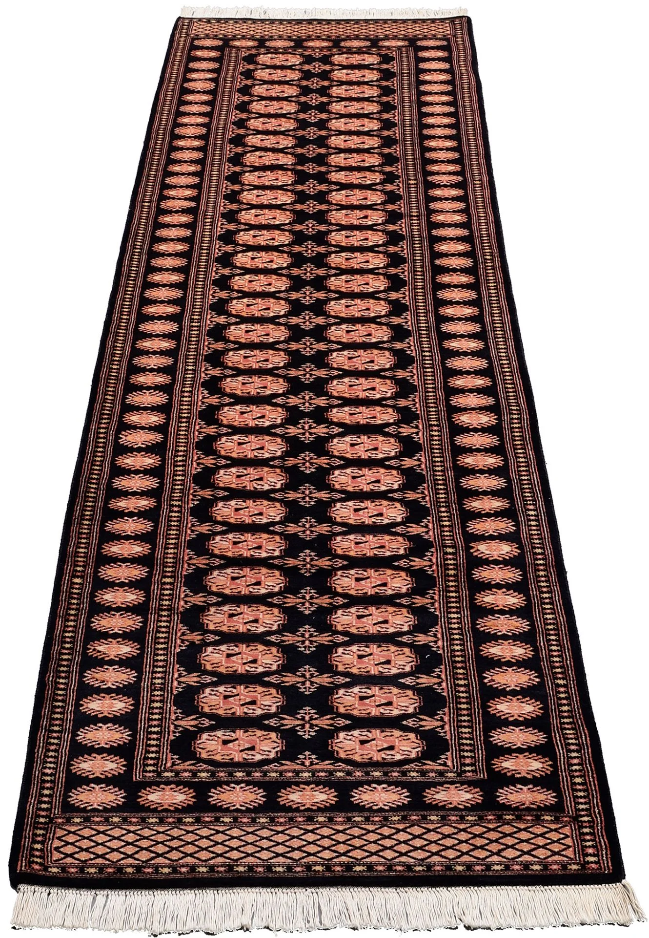 Hand-Knotted Wool Pakistani Rug, 80 × 304 cm