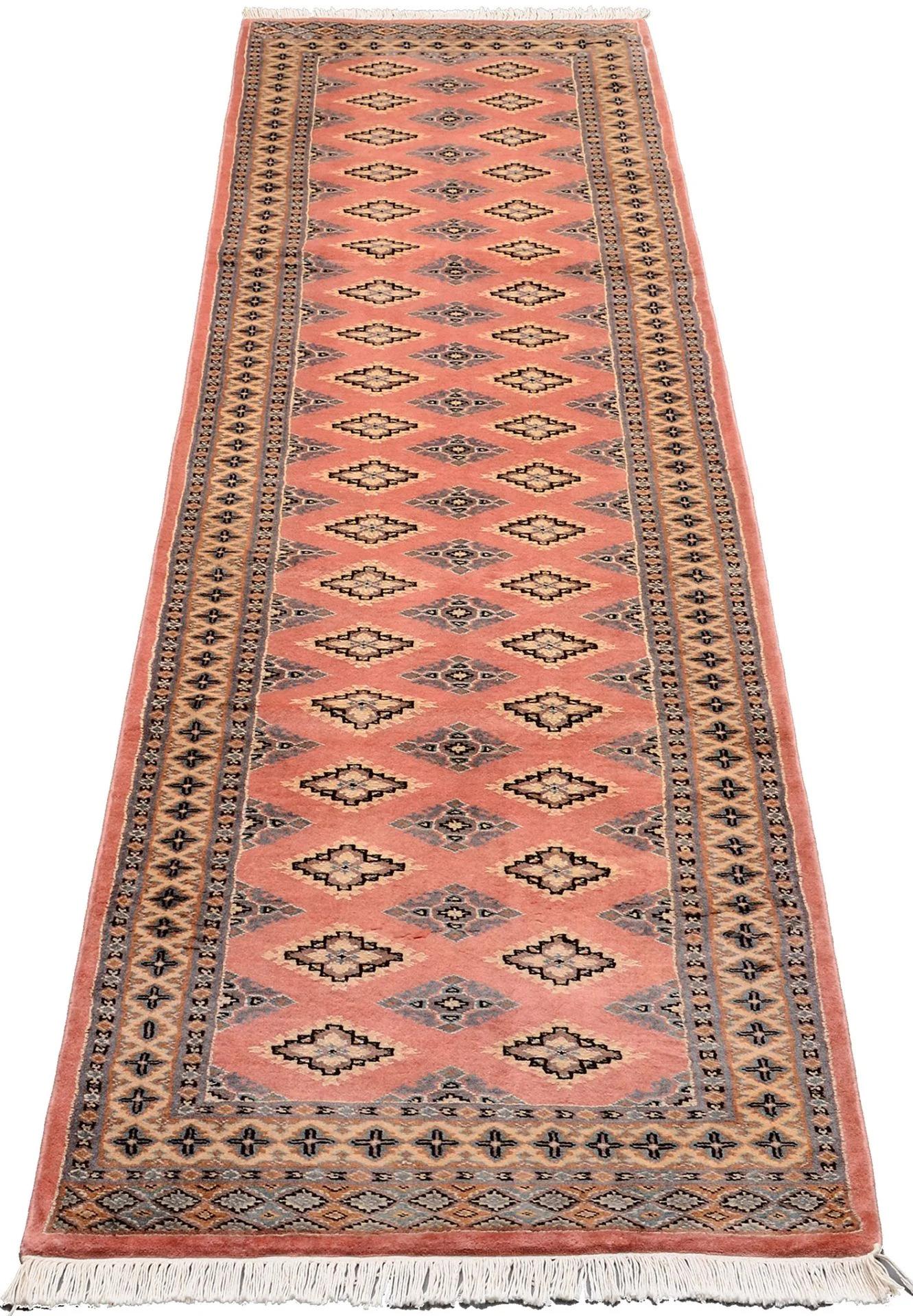 orientteppich-buchara-78-x-305-cm-schurwolle-handgeknupft-laufer-1 Hand-Knotted Wool Pakistani Rug, 78 × 305 cm