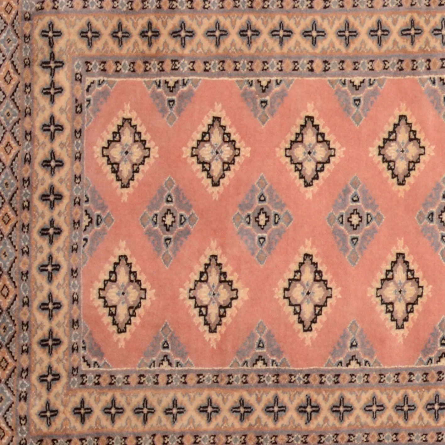 orientteppich-buchara-78-x-305-cm-schurwolle-handgeknupft-laufer-3 Hand-Knotted Wool Pakistani Rug, 78 × 305 cm