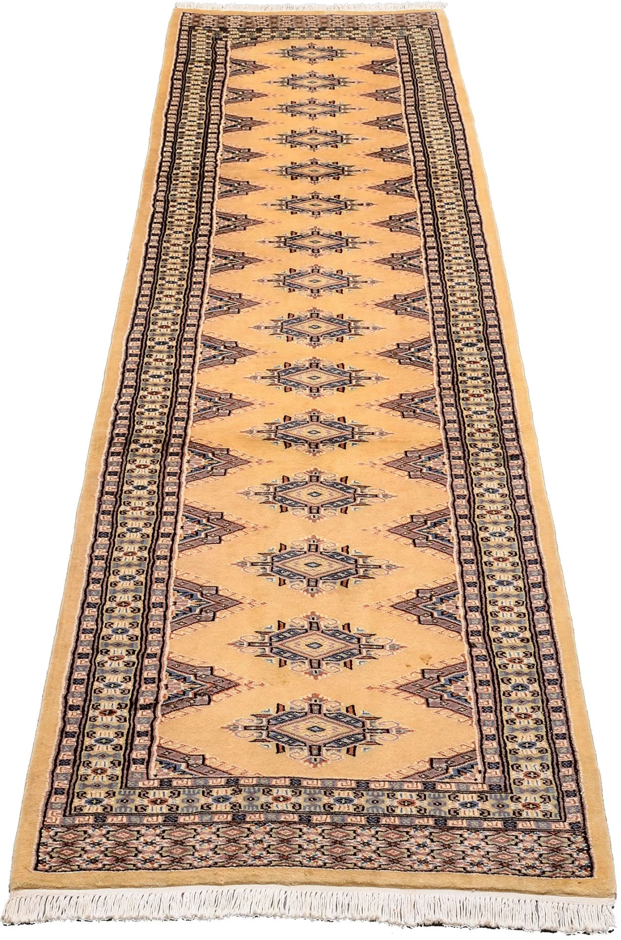 orientteppich-buchara-82-x-341-cm-schurwolle-handgeknupft-laufer-1 Pakistani Rug 82 × 341 cm, Wool, hand-knotted