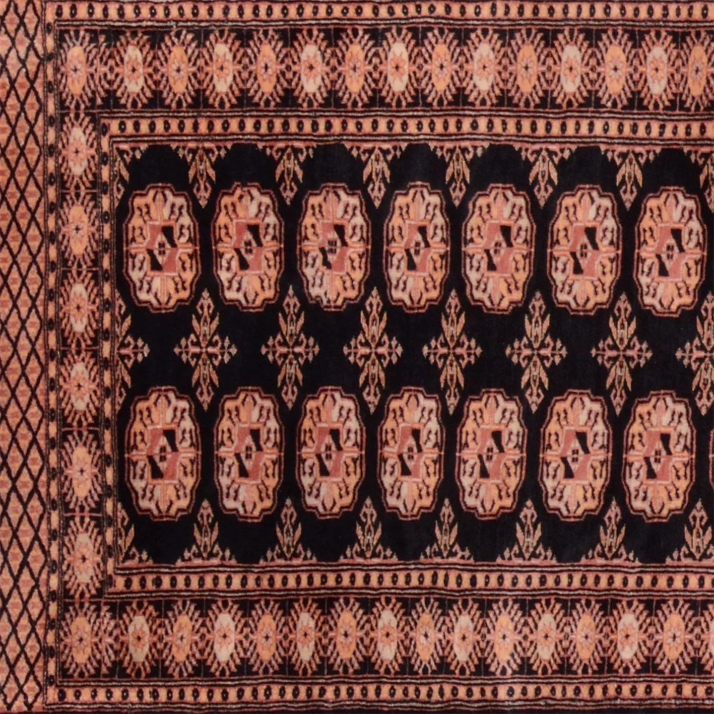 Hand-Knotted Wool Pakistani Rug, 80 × 290 cm
