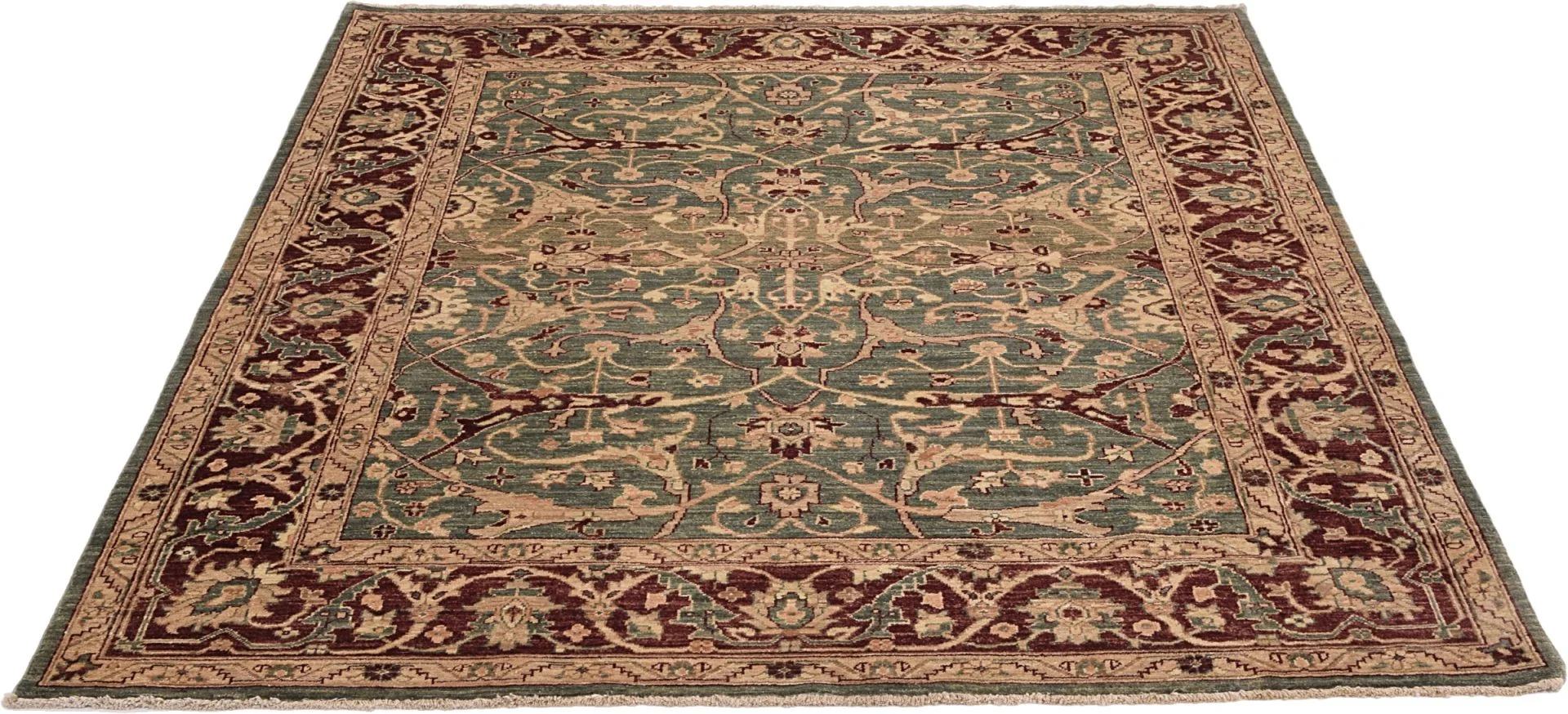 Ziegler Pakistani Rug 198 × 243 cm, Wool, hand-knotted
