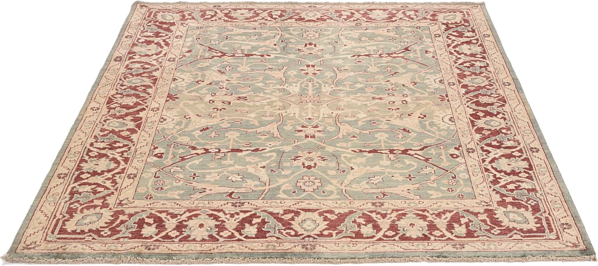 Ziegler Pakistani Rug 198 × 243 cm, Wool, hand-knotted