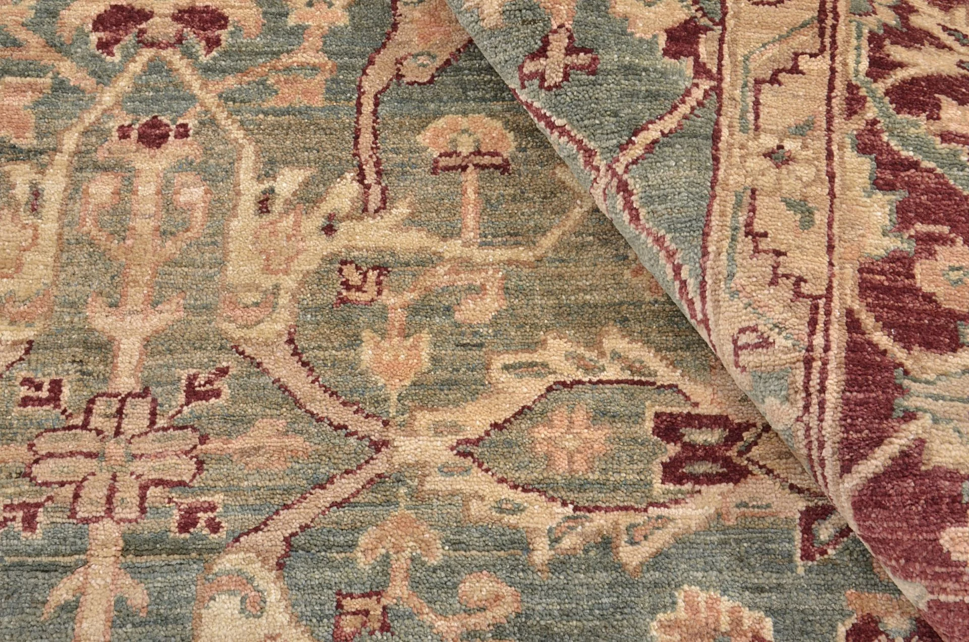 Ziegler Pakistani Rug 198 × 243 cm, Wool, hand-knotted