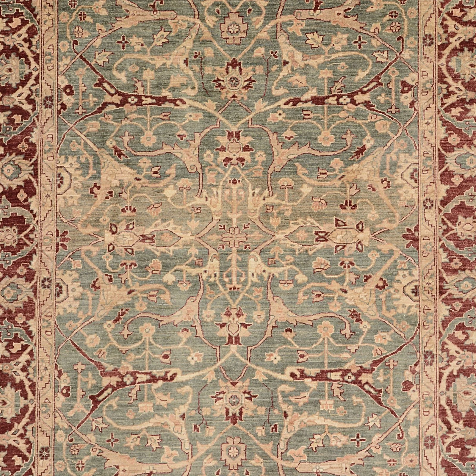 Ziegler Pakistani Rug 198 × 243 cm, Wool, hand-knotted