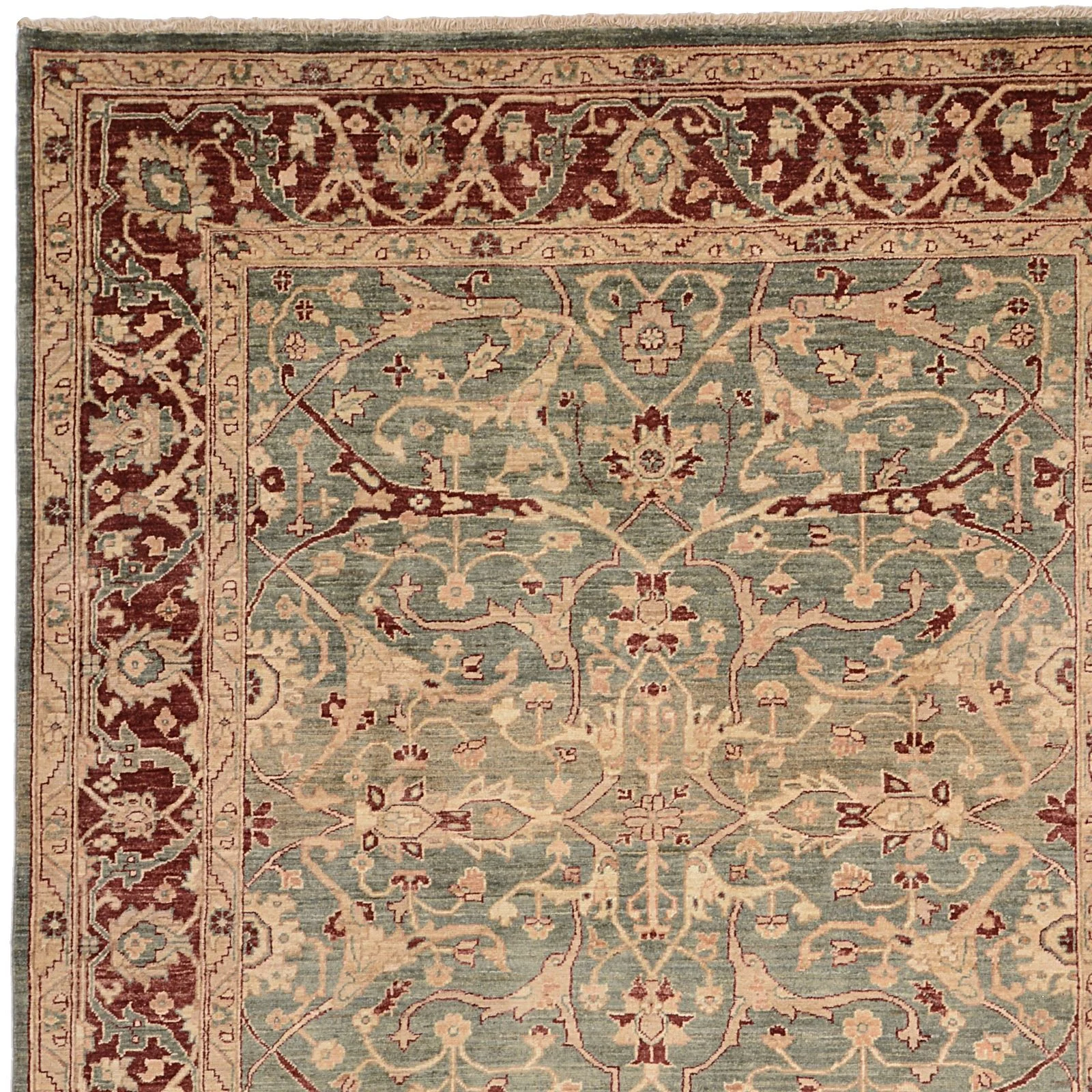 Ziegler Pakistani Rug 198 × 243 cm, Wool, hand-knotted