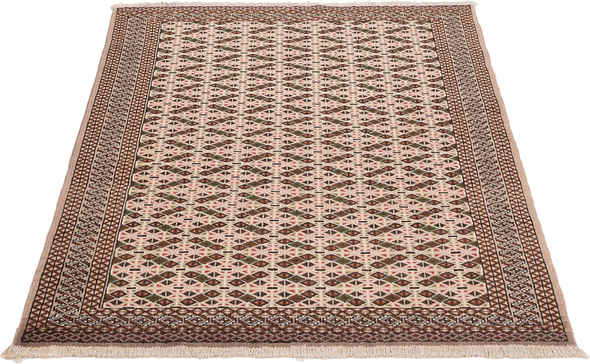 Hand-Knotted Wool Pakistani Rug, 134 × 189 cm