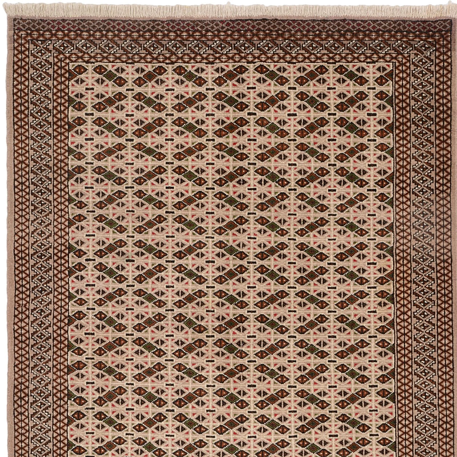 Hand-Knotted Wool Pakistani Rug, 134 × 189 cm