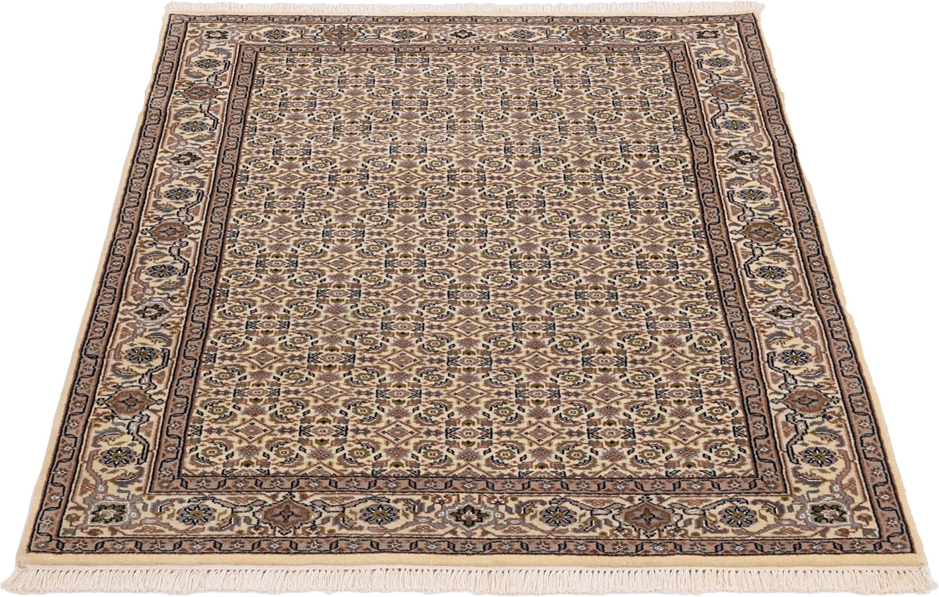 Tabriz Indian Rug — hand-knotted, 122 × 177 cm, Wool