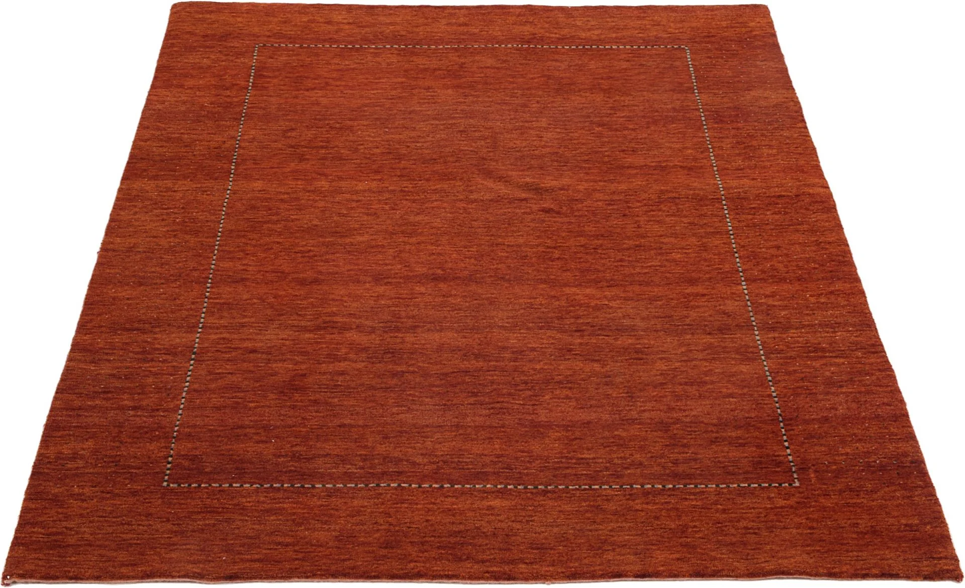 Hand-Knotted Wool Loribaft Indian Rug, 138 × 199 cm