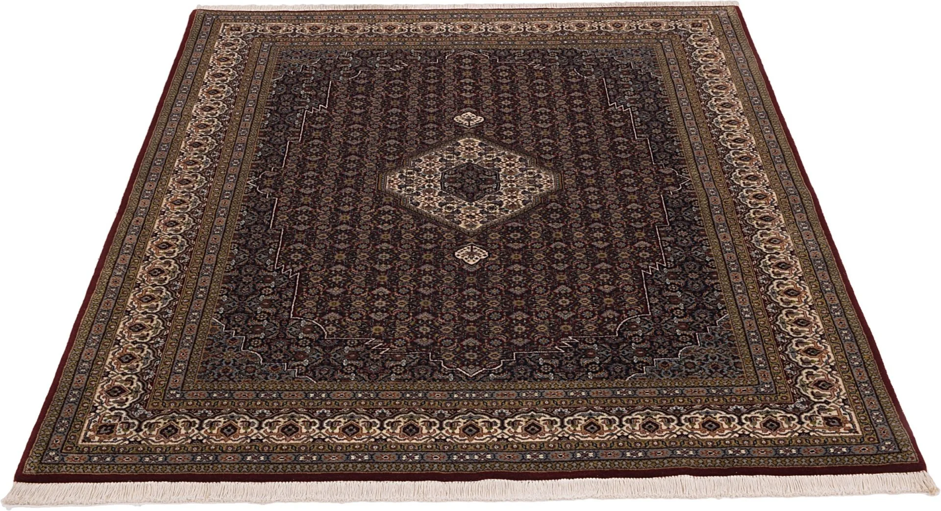 Tabriz Indian Rug — hand-knotted, 168 × 215 cm, Wool