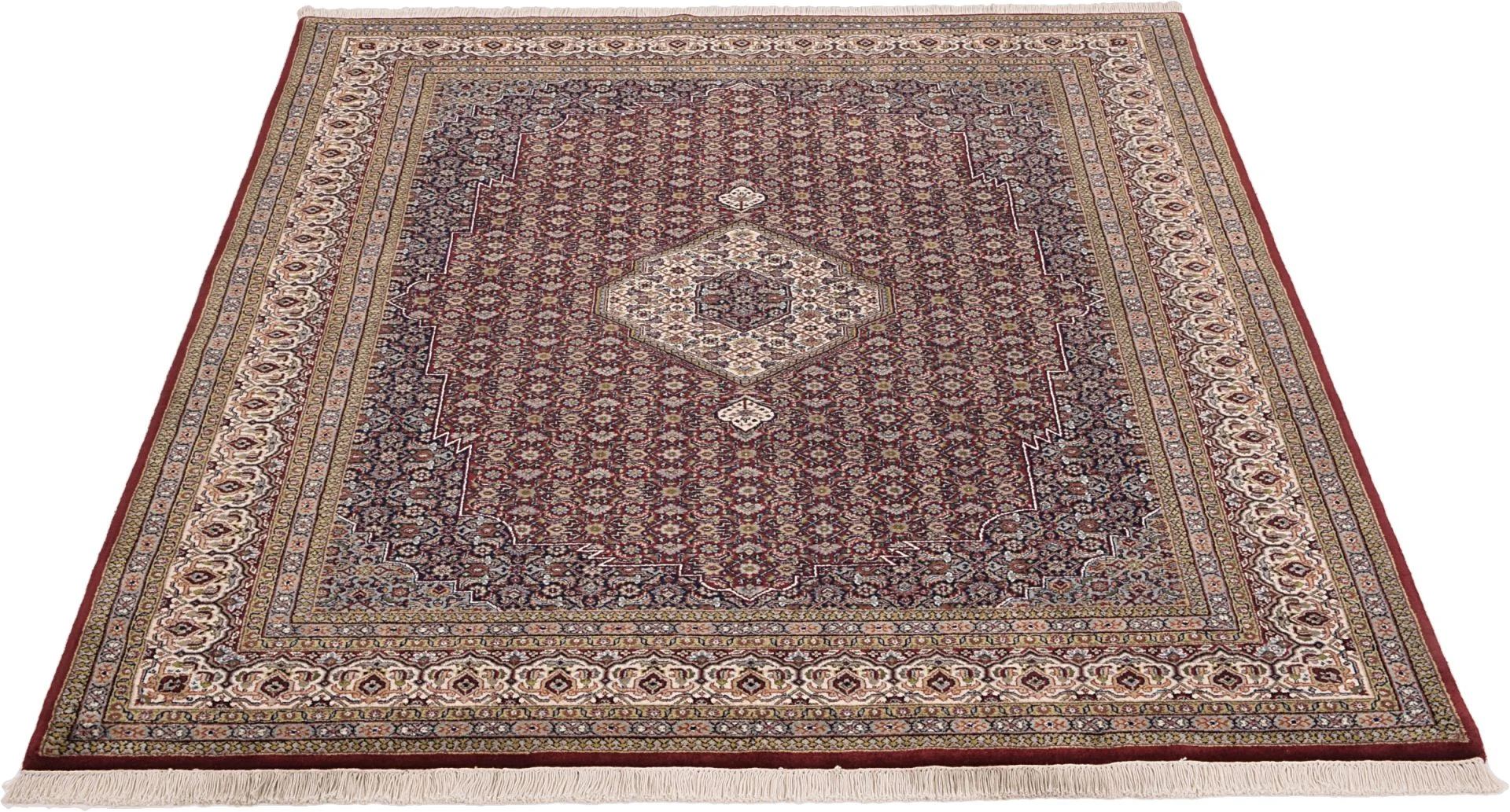 Tabriz Indian Rug — hand-knotted, 168 × 215 cm, Wool