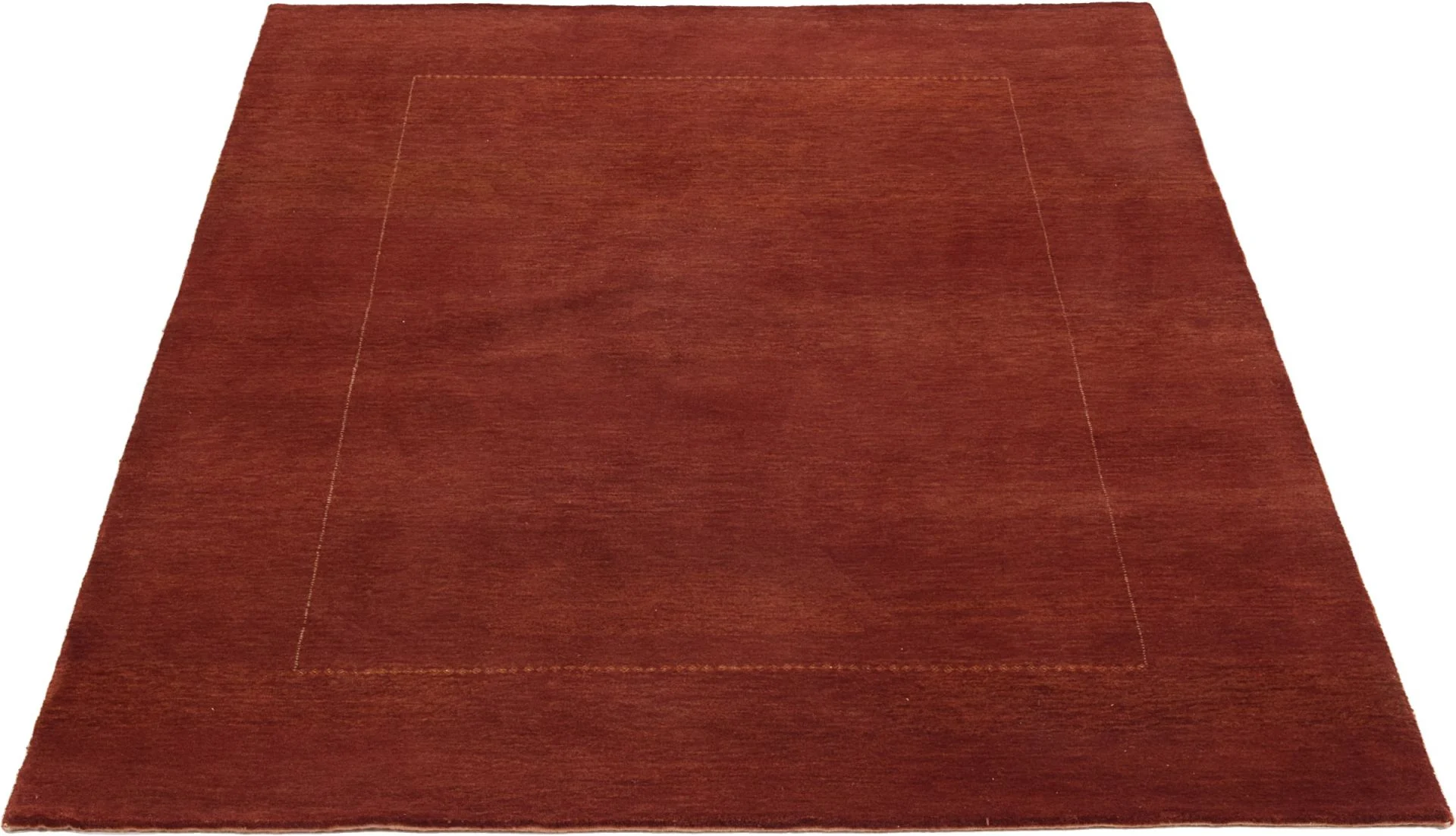Hand-Knotted Wool Loribaft Indian Rug, 143 × 199 cm
