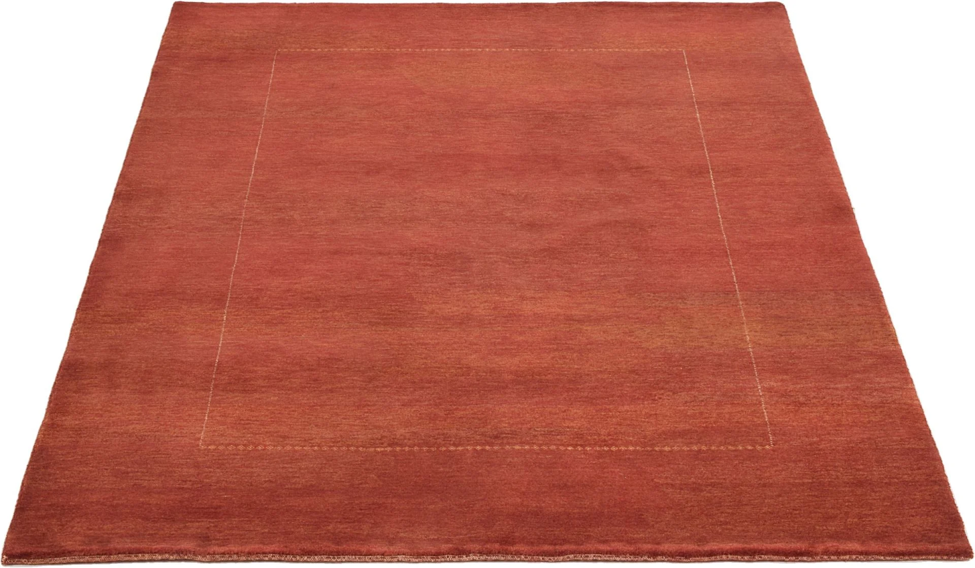 Hand-Knotted Wool Loribaft Indian Rug, 143 × 199 cm