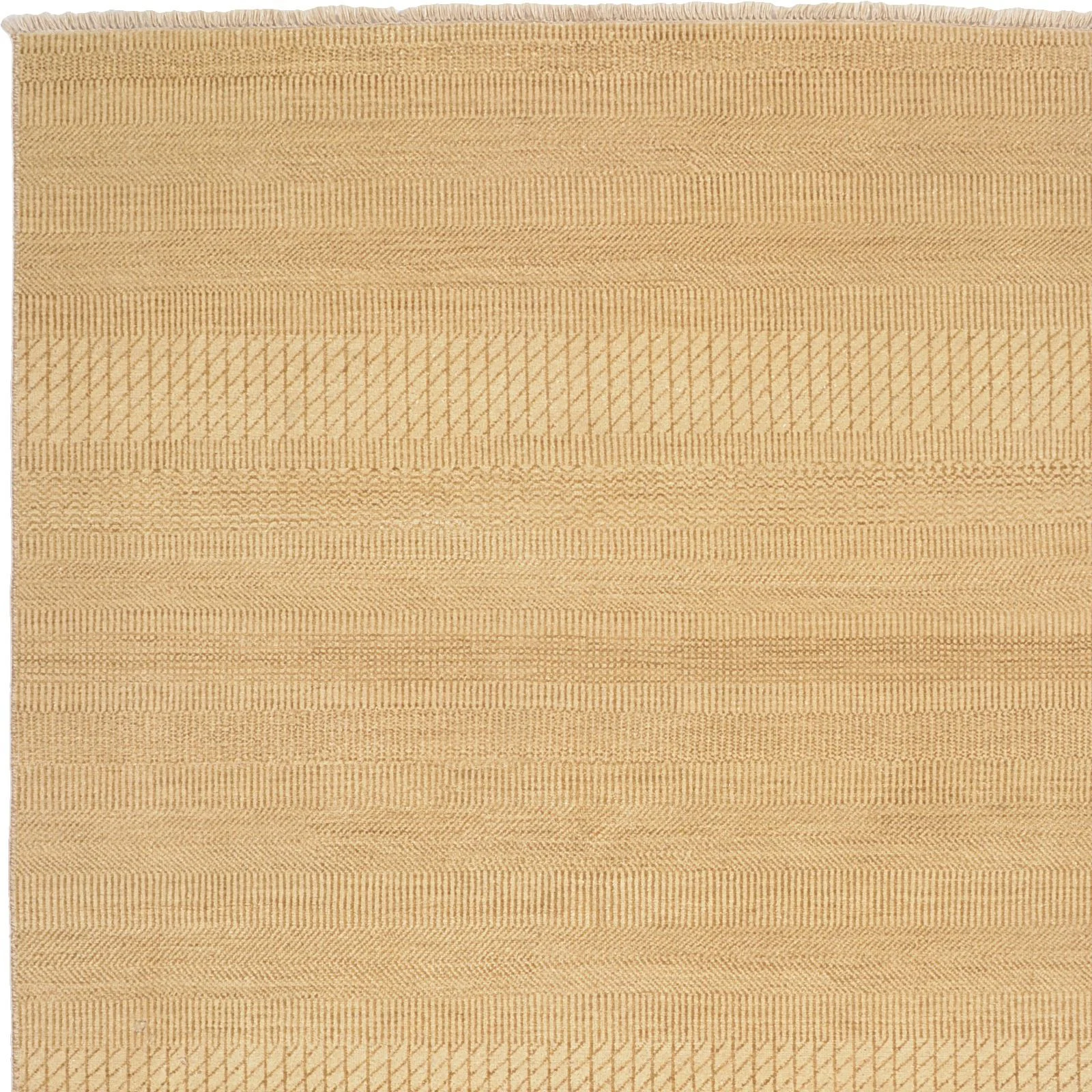 Hand-Knotted Wool Loribaft Indian Rug, 140 × 198 cm