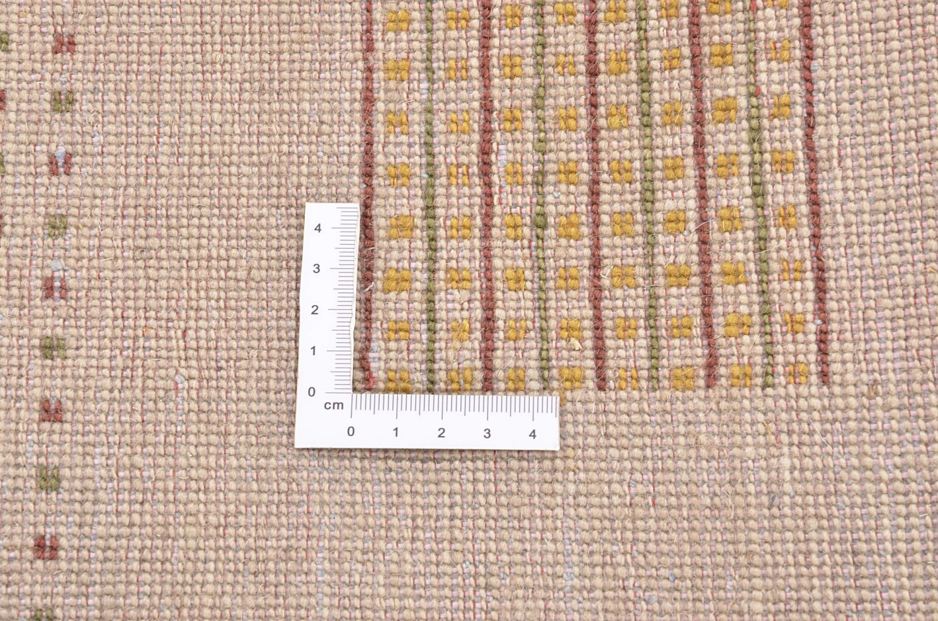 Hand-Knotted Wool Loribaft Indian Rug, 140 × 207 cm