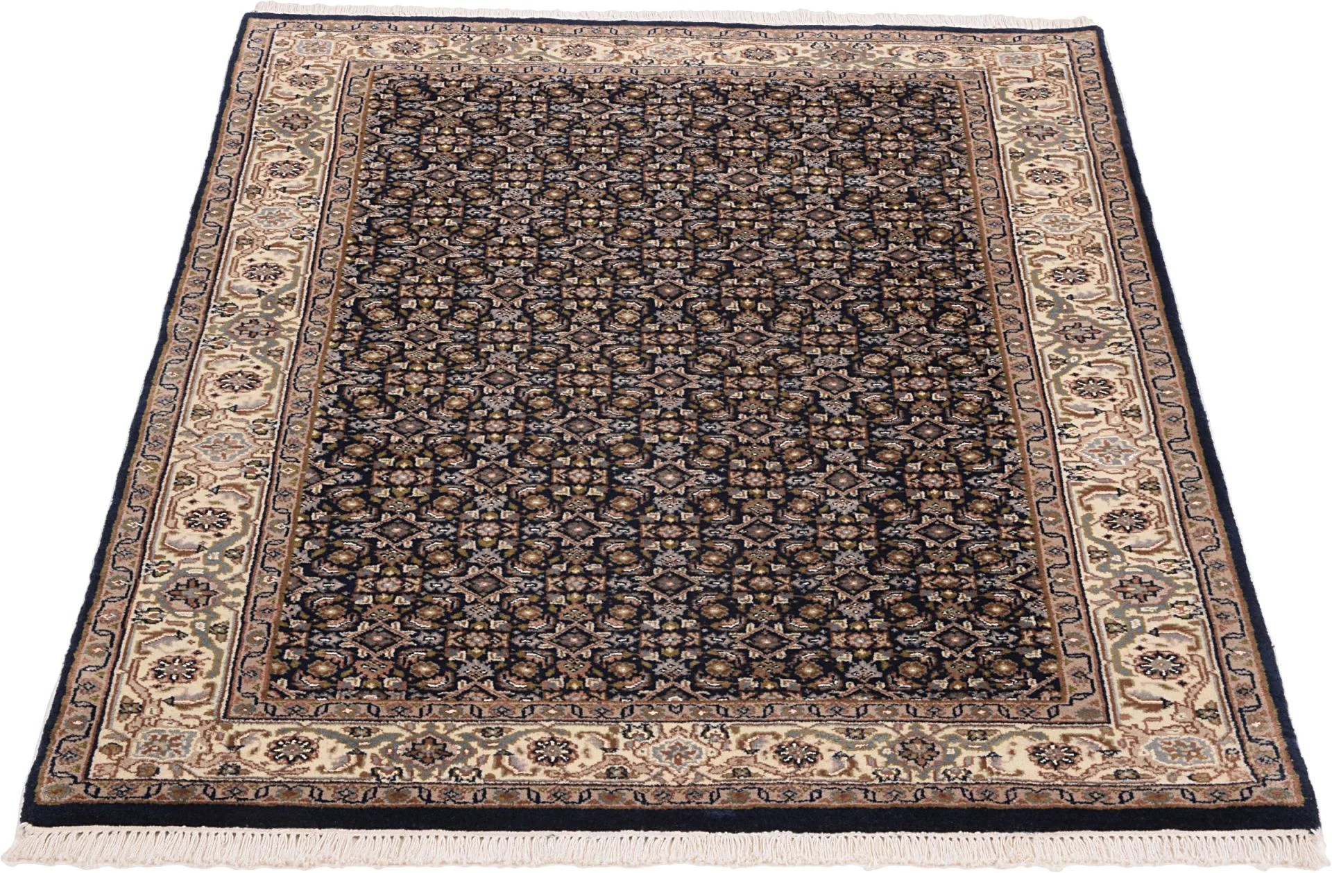 Tabriz Indian Rug 123 × 183 cm, Wool, hand-knotted