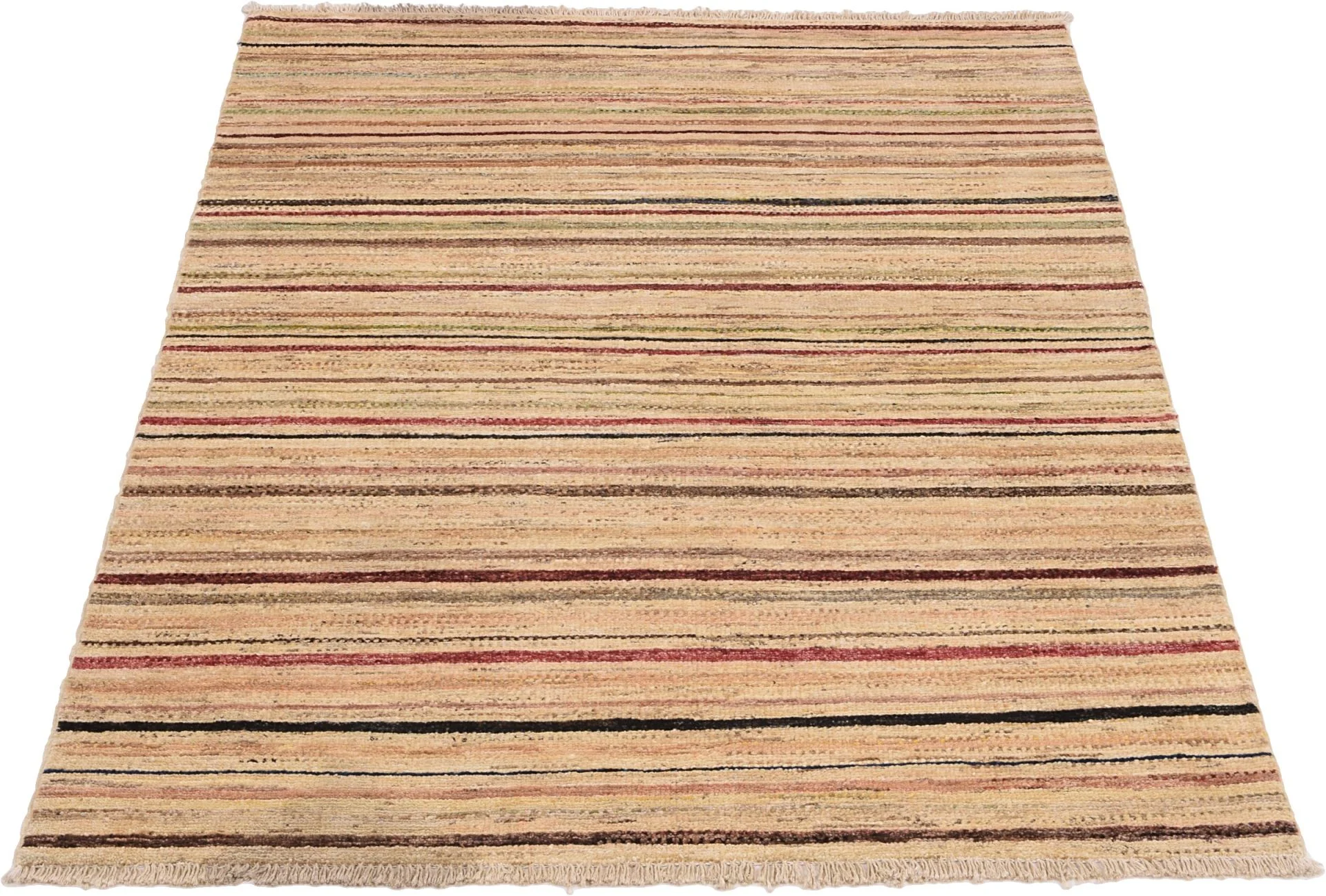Hand-Knotted Wool Ziegler Afghan Rug, 116 × 179 cm