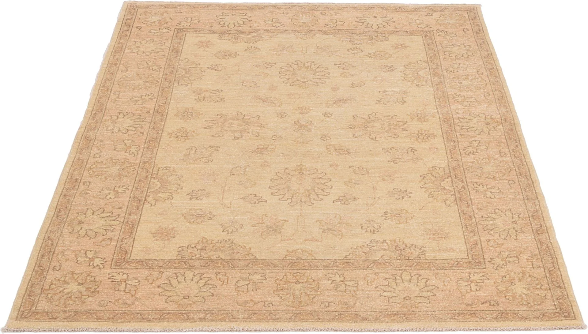 Hand-Knotted Wool Ziegler Pakistani Rug, 147 × 203 cm