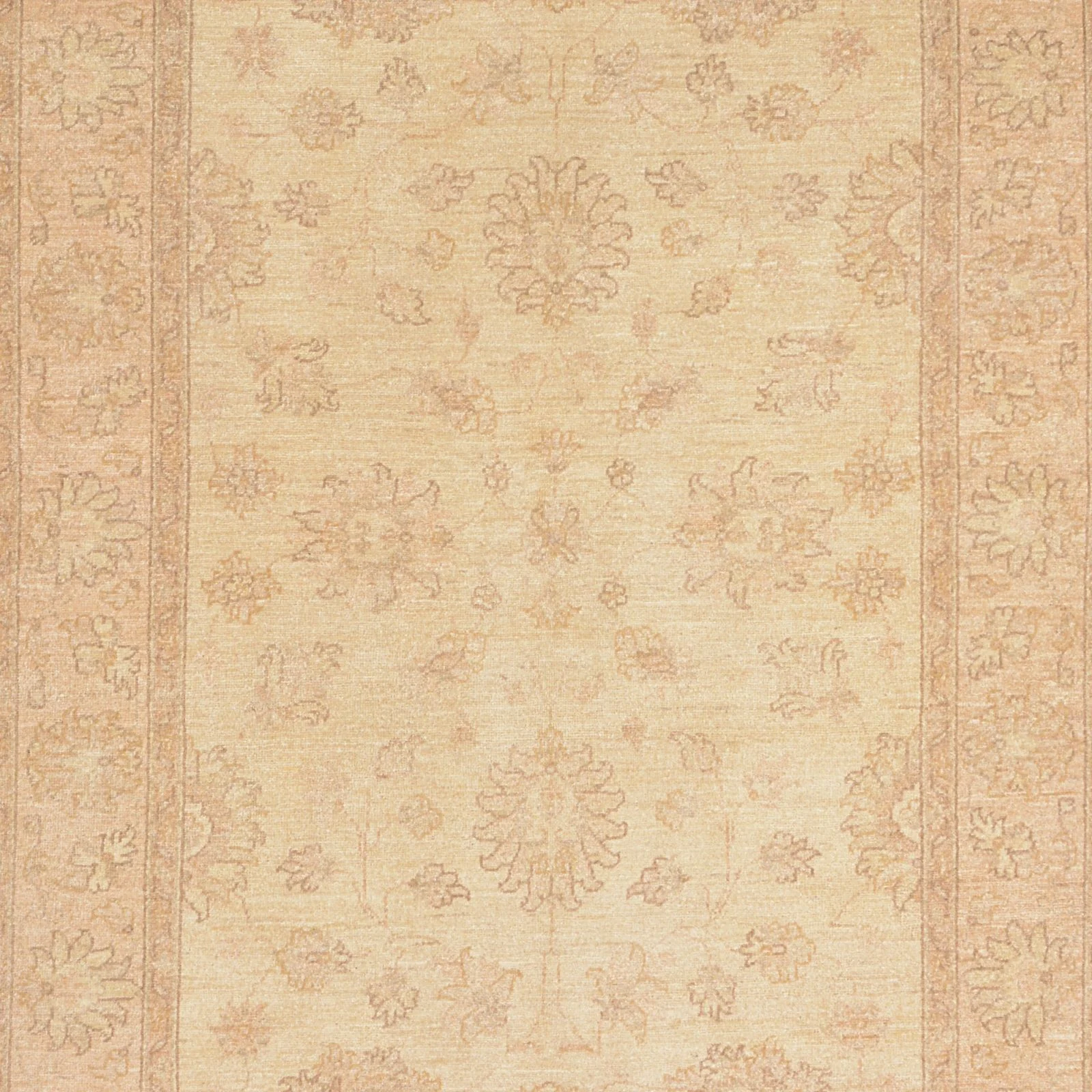Hand-Knotted Wool Ziegler Pakistani Rug, 147 × 203 cm