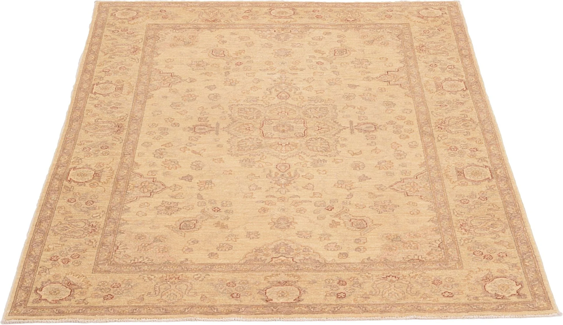 orientteppich-ziegler-123-x-171-cm-schurwolle-handgeknupft-flach-1 Ziegler Pakistani Rug — hand-knotted, 123 × 171 cm, Wool