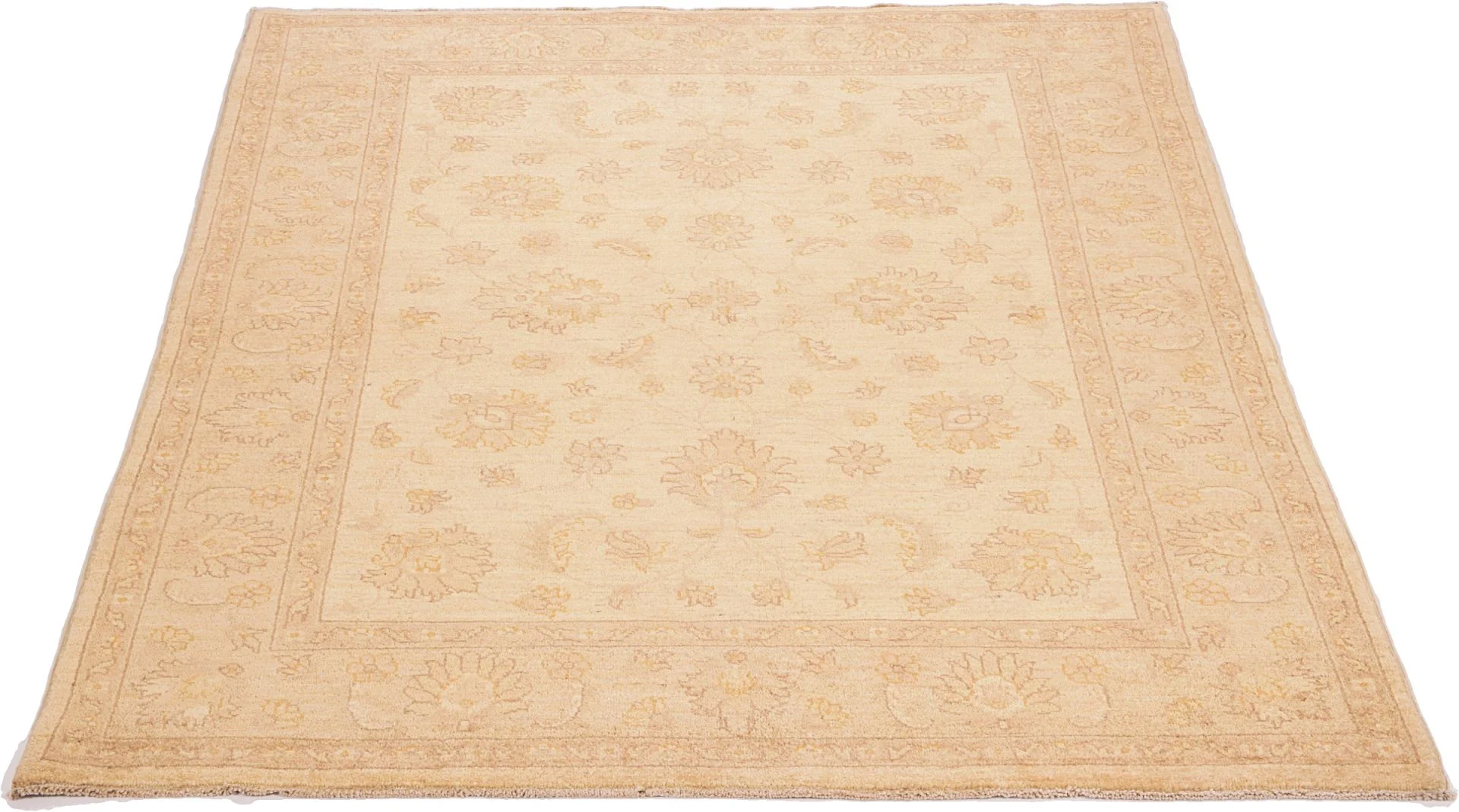 Hand-Knotted Wool Ziegler Pakistani Rug, 146 × 200 cm