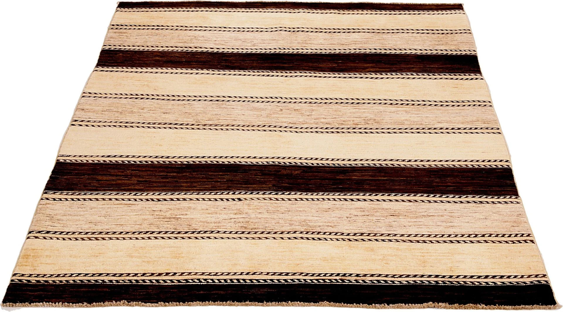 Hand-Knotted Wool Ziegler Pakistani Rug, 151 × 196 cm