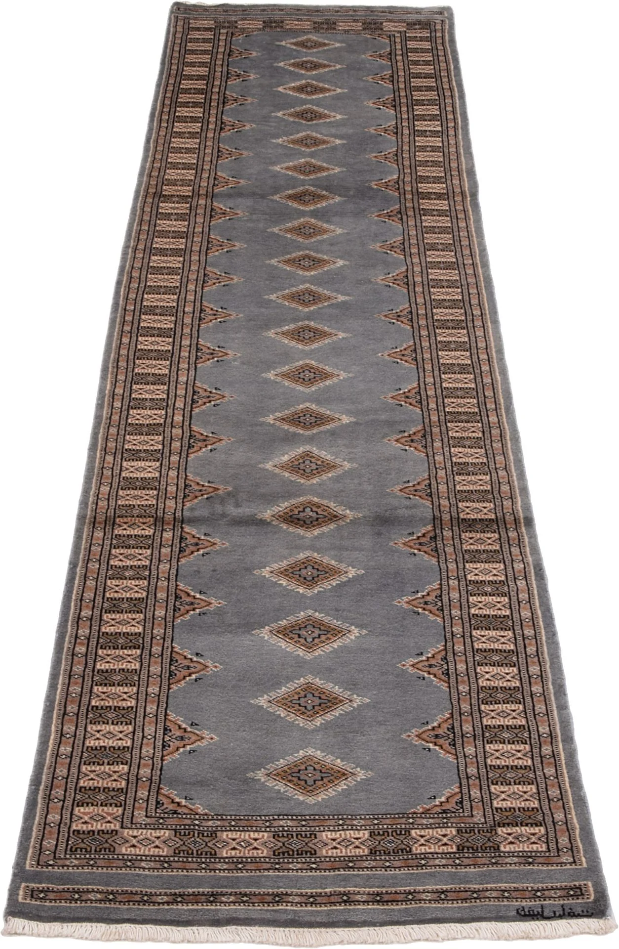 Pakistani Rug 76 × 318 cm, Wool, hand-knotted