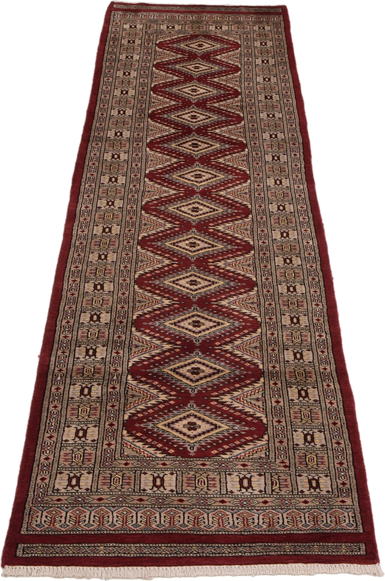 Pakistani Rug — hand-knotted, 75 × 301 cm, Wool