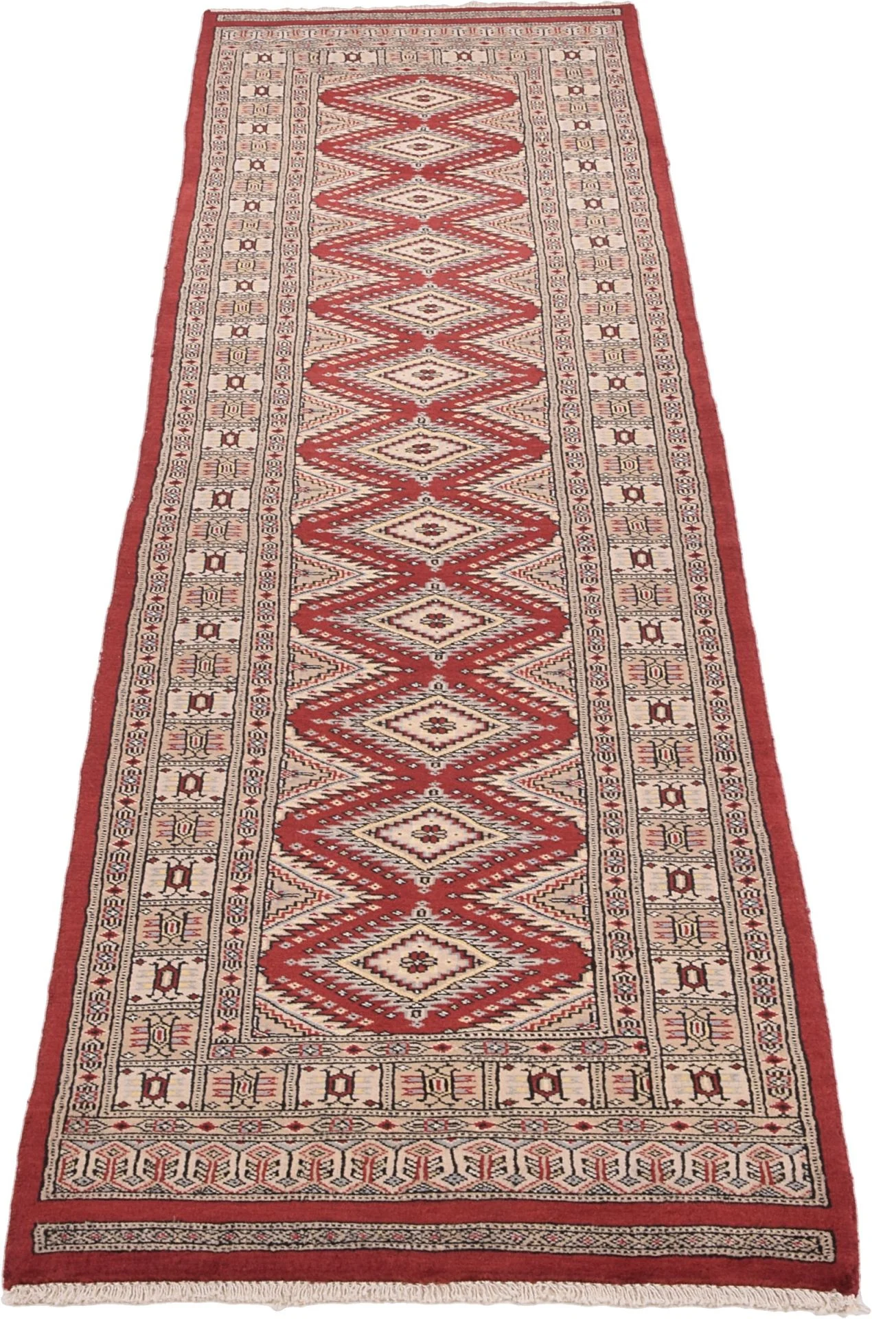Pakistani Rug — hand-knotted, 75 × 301 cm, Wool