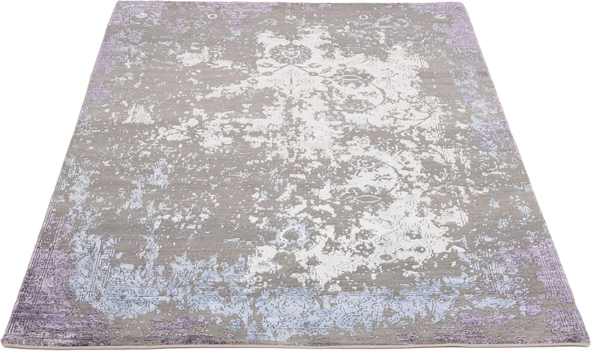 Indian Rug — hand-knotted, 147 × 204 cm, Wool