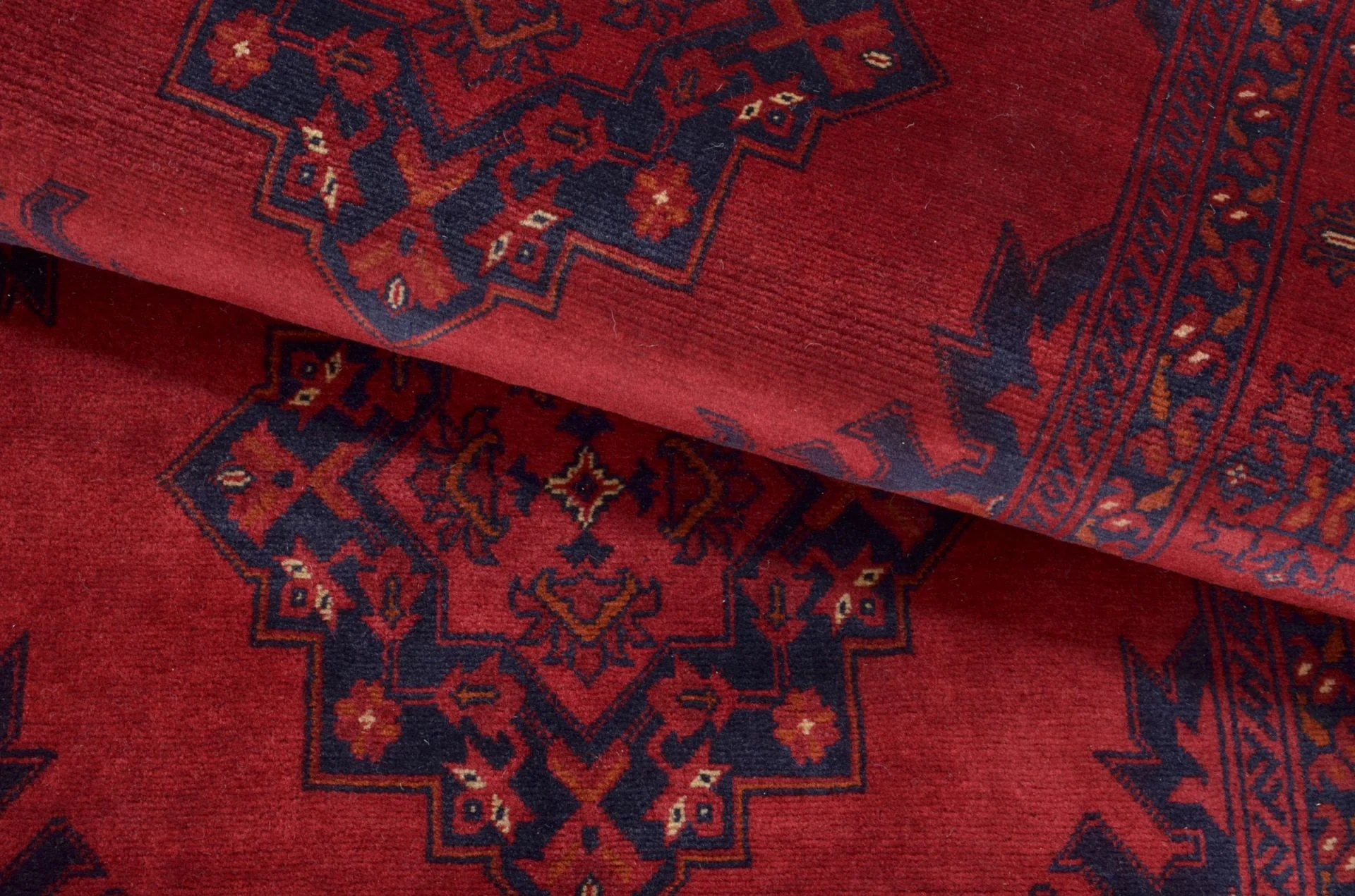 Afghan Rug 84 × 290 cm, Wool, hand-knotted