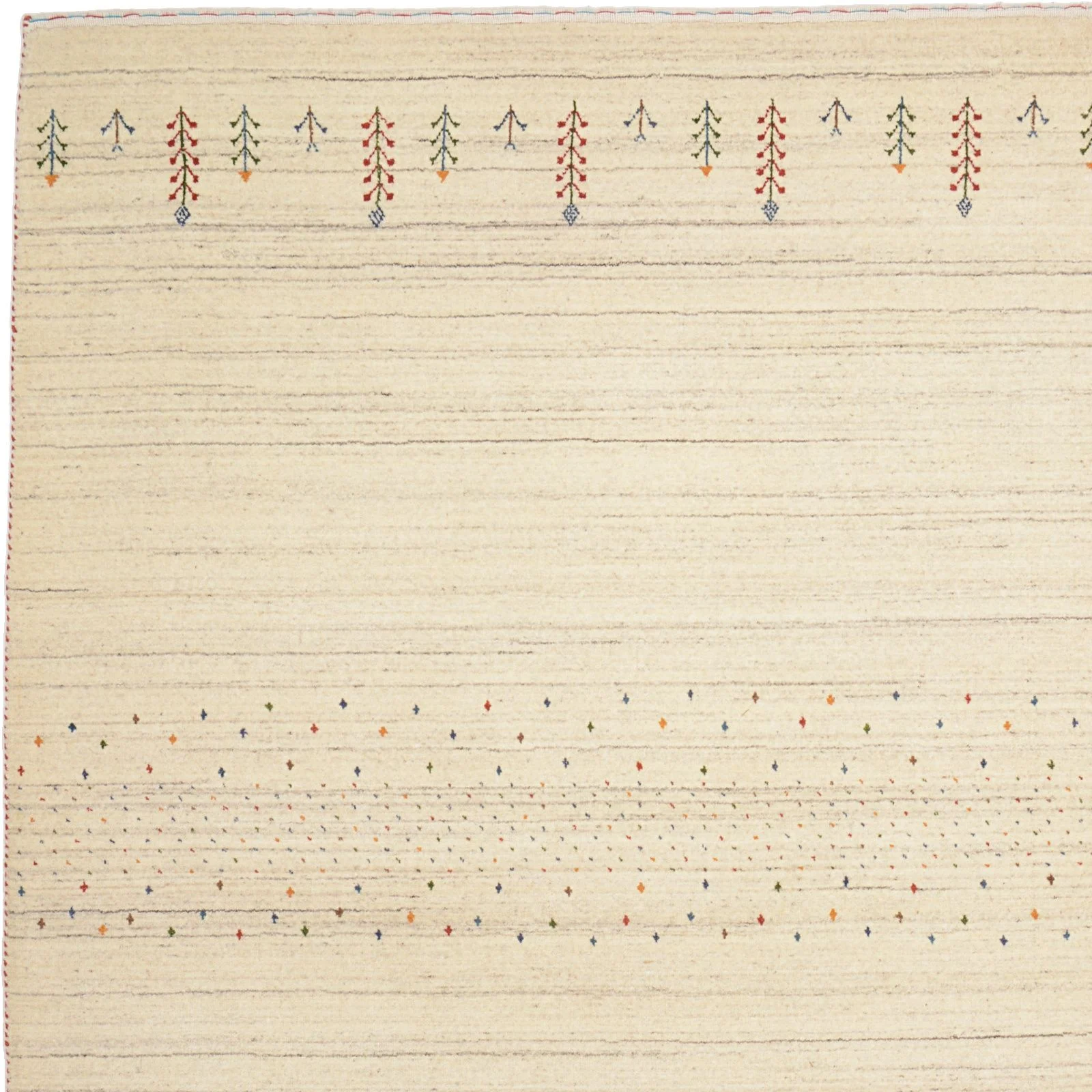 orientteppich-loribaft-143-x-202-cm-schurwolle-handgeknupft-beige-10 Loribaft Indian Rug 143 × 202 cm, Wool, hand-knotted
