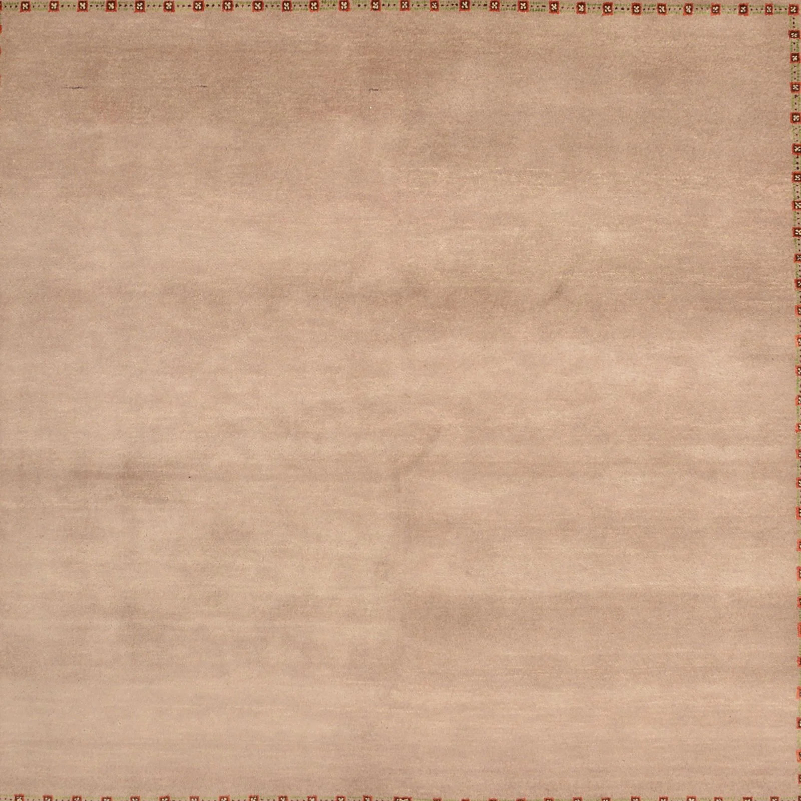 Hand-Knotted Wool Loribaft Indian Rug, 195 × 196 cm