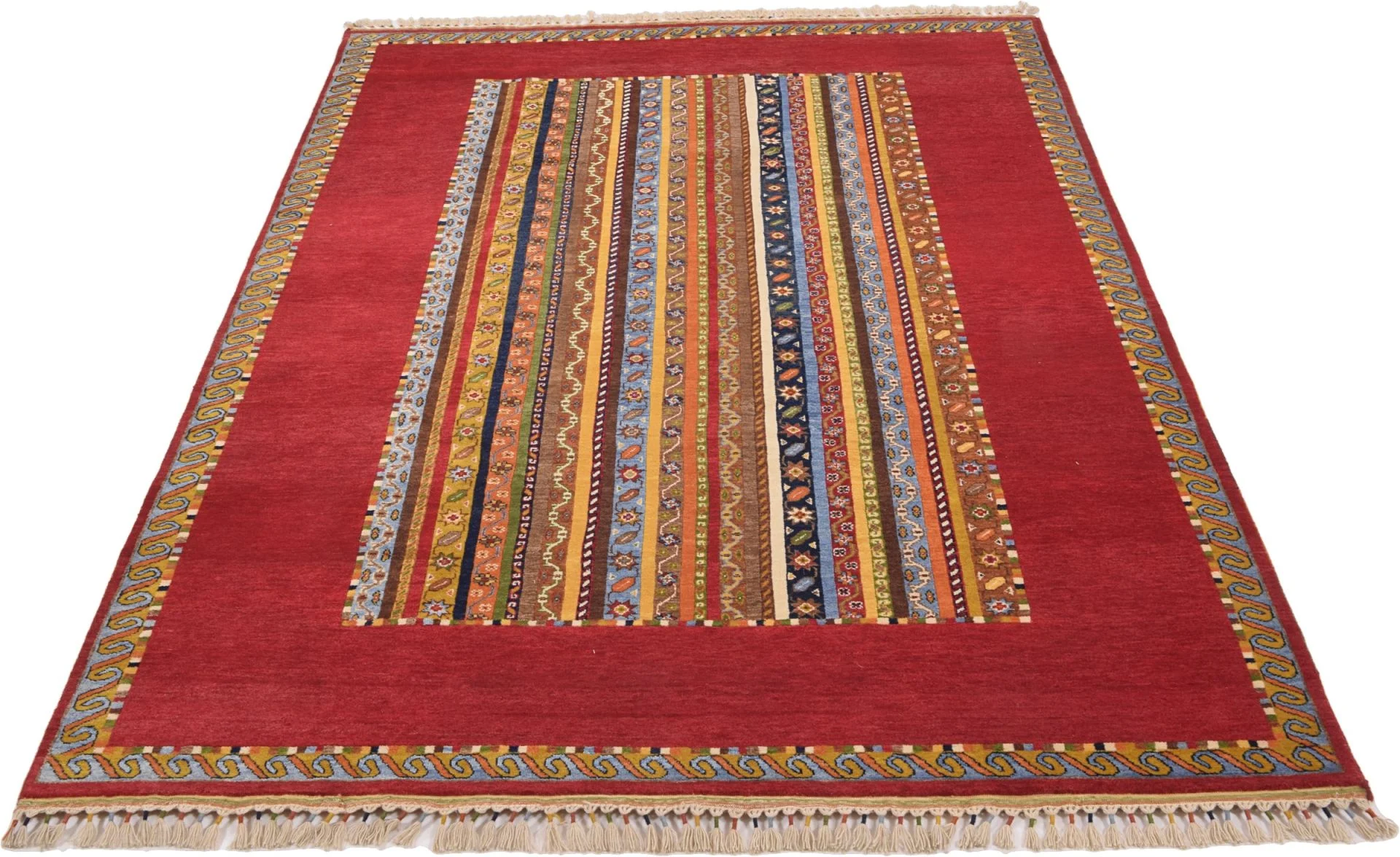 orientteppich-loribaft-185-x-274-cm-schurwolle-handgeknupft-2 Hand-Knotted Wool Loribaft Indian Rug, 185 × 274 cm