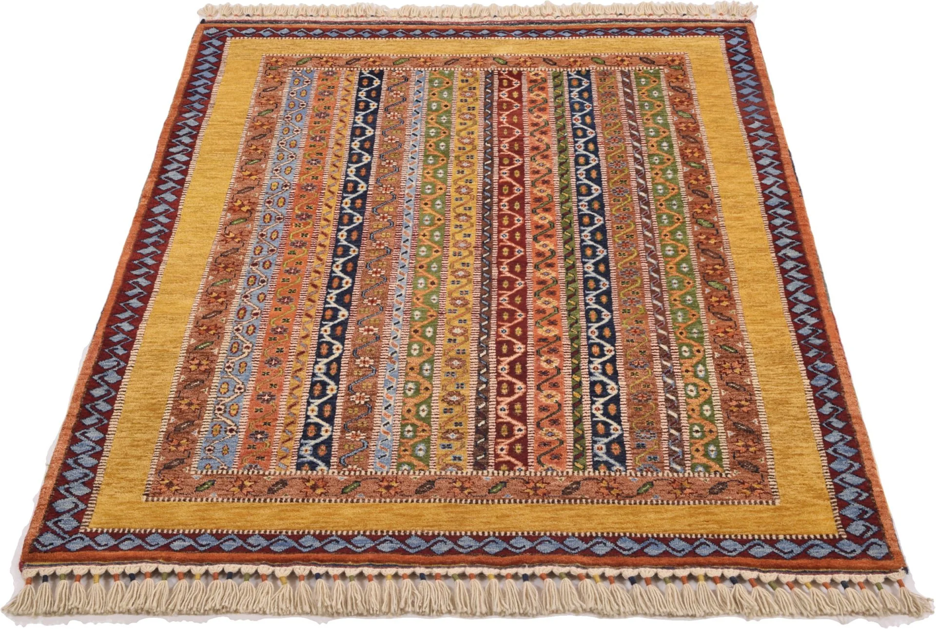 Loribaft Indian Rug — hand-knotted, 125 × 186 cm, Wool