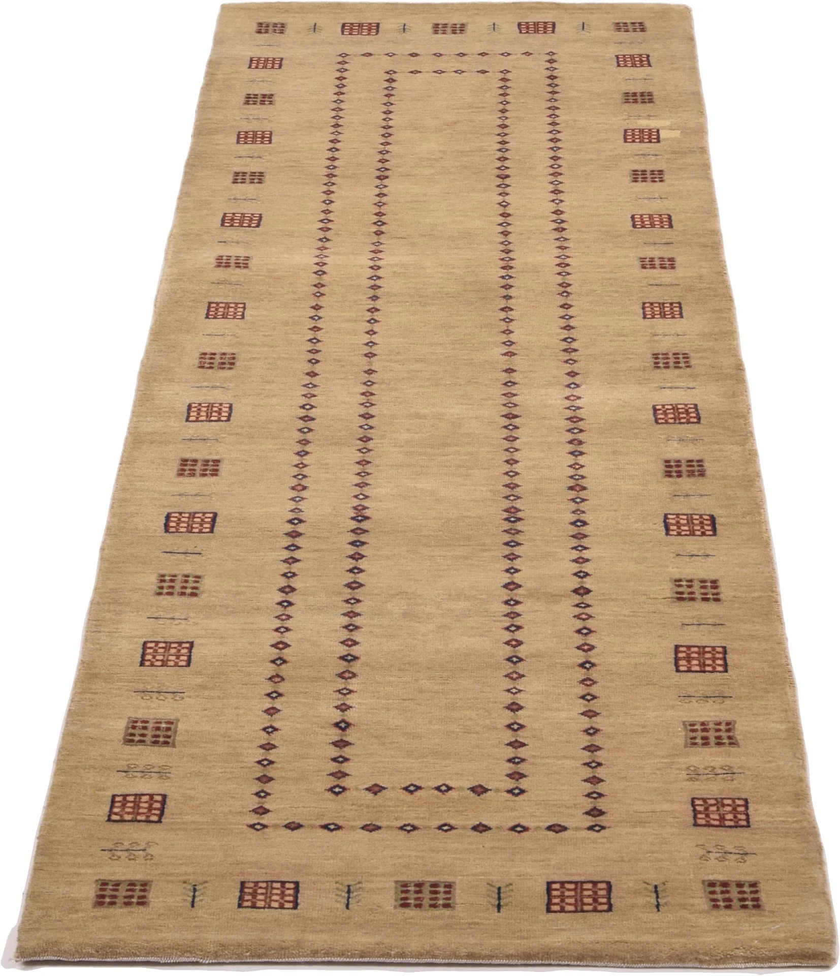 Loribaft Indian Rug 78 × 257 cm, Wool, hand-knotted
