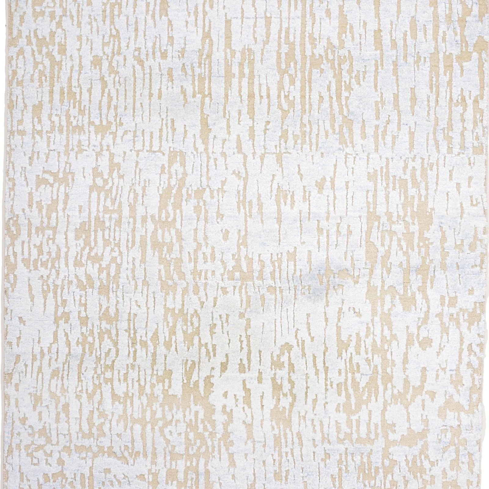 Hand-Knotted Silk Indian Rug, 123 × 195 cm