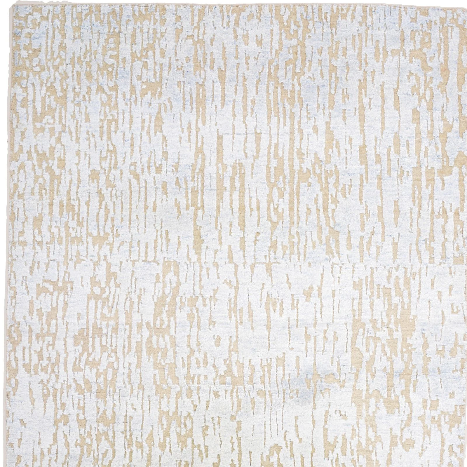 Hand-Knotted Silk Indian Rug, 123 × 195 cm