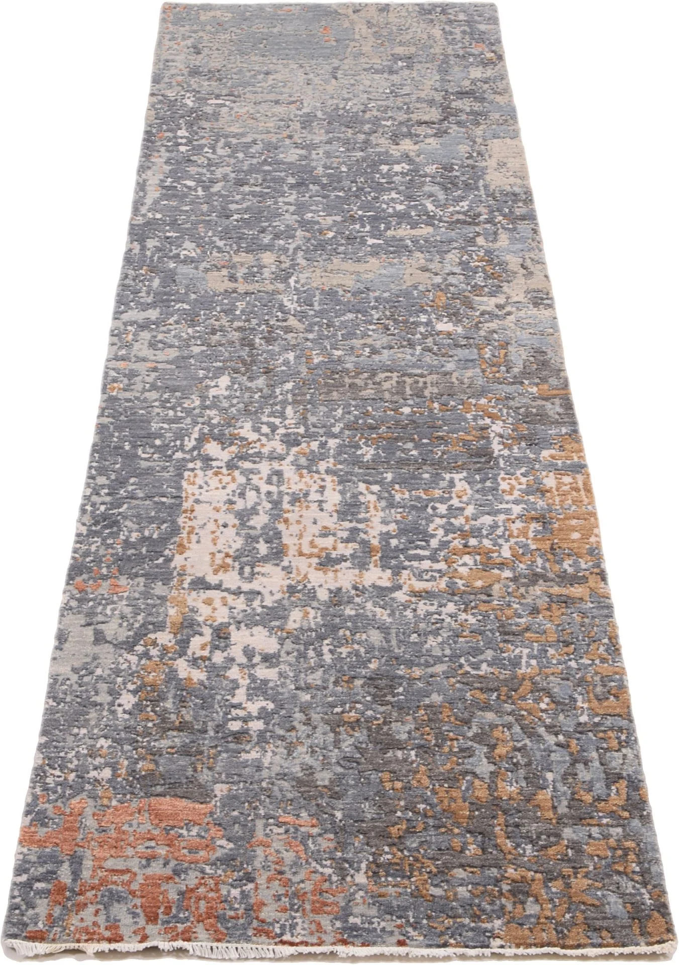 Indian Rug 76 × 311 cm, Silk, hand-knotted