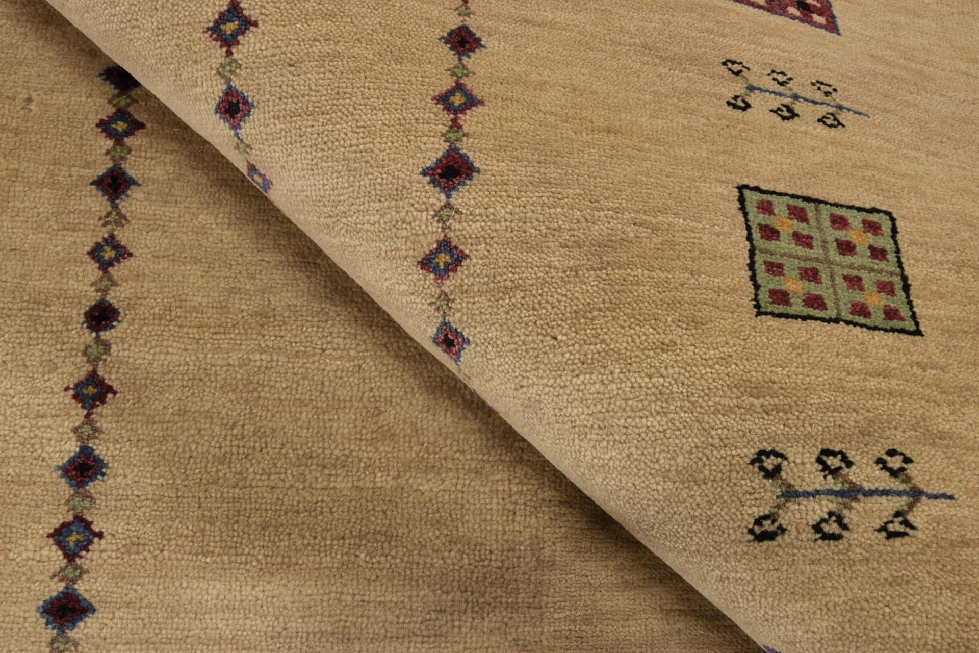 orientteppich-loribaft-127-x-189-cm-baumwolle-handgeknupft-3 Loribaft Indian Rug 127 × 189 cm, hand-knotted